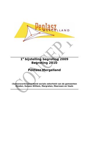 2009-we-010-begroting - Bestuurlijke informatie gemeente Vaals