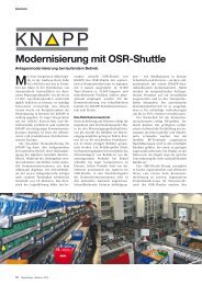 Modernisierung mit OSR-Shuttle - materialfluss.de
