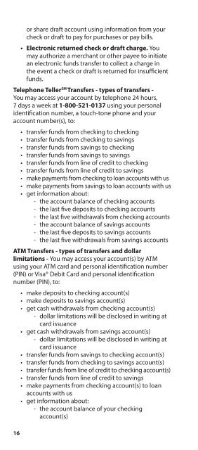 Disclosure of Account Information - The Golden 1 Credit Union