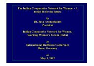 The Indian Co-operative Network for Women - A model fit for the ...