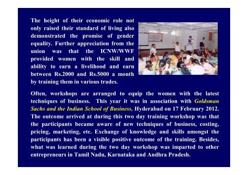 The Indian Co-operative Network for Women - A model fit for the ...
