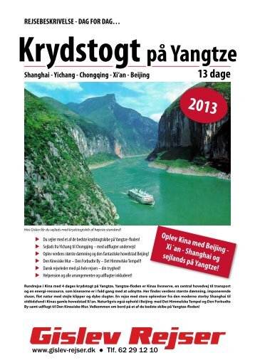 Krydstogt på Yangtze - Gislev Rejser