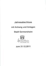 Jahresabschluss 2011 - Germersheim