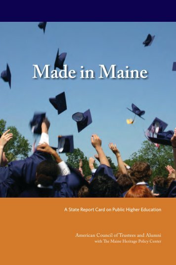 Made in Maine - The American Council of Trustees and Alumni