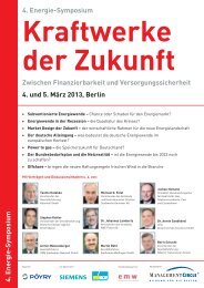 Kraftwerke der Zukunft - Global Value Management