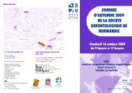 Programme de la journée - Geronto-Normandie