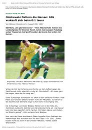 Dattelner Morgenpost - Sportfreunde Germania Datteln 2002 eV