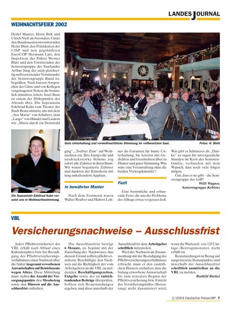 Journal Februar 2003 - gdp-deutschepolizei.de