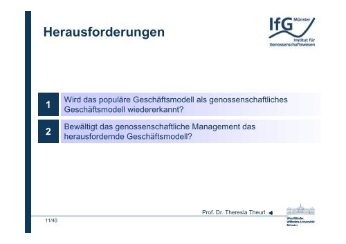 Vortrag Prof. Dr. Theresia Theurl.pdf - Die Genossenschaften