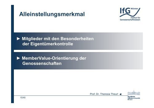 Vortrag Prof. Dr. Theresia Theurl.pdf - Die Genossenschaften