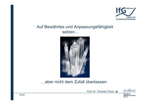 Vortrag Prof. Dr. Theresia Theurl.pdf - Die Genossenschaften