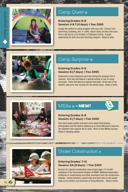 to download the 2013 Resident Camp Guide - Girl Scouts Heart Of ...