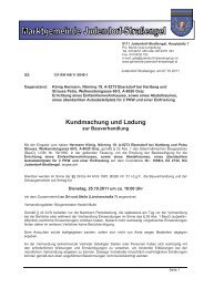 Bauverhandlung Koenig Hermann und Strauss Petra - Judendorf ...