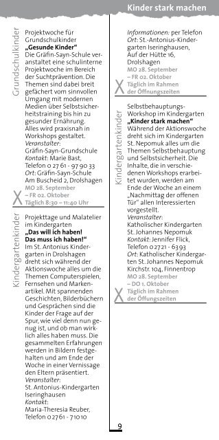 Programm Olpe - ginko Stiftung für Prävention