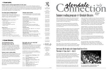 Summer reading program @ Glendale libraries - City of Glendale