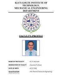 Prof.H.K.Amarnath - Gogte Institute of Technology