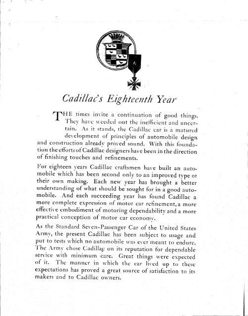 1919 Cadillac - GM Heritage Center