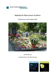 Stalinistische Repressionen in Odessa - Geschichtswerkstatt Europa