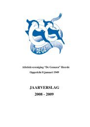 JAARVERSLAG 2008 - 2009 - De Gemzen