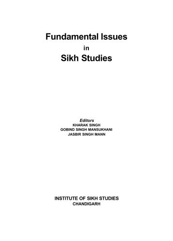 Fundamental Issues Sikh Studies - Global Sikh Studies