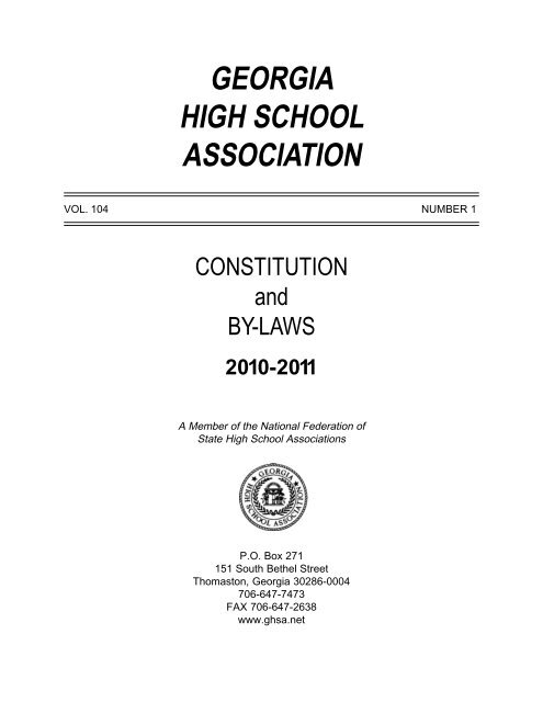 2010-2011 - Georgia High School Association