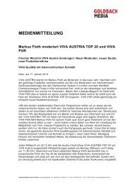 Markus Floth moderiert VIVA AUSTRIA TOP 20 ... - Goldbach Media