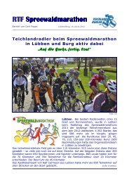 RTF Spreewaldmarathon - Geponet.de