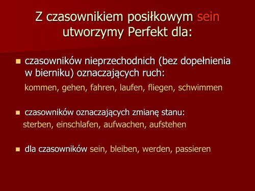 Czasownik das Verb