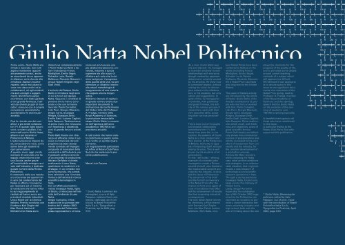 n. 7, Ottobre 2003 - Giulio Natta