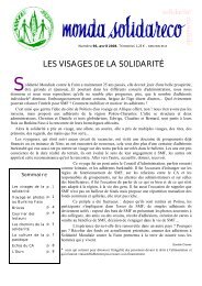 les visages de la solidarité - Solidarité Mondiale contre la Faim