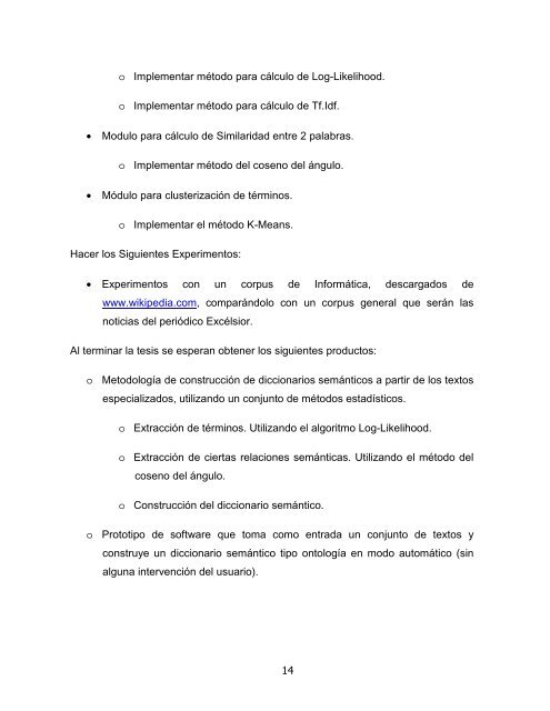 construcción automática de diccionarios semánticos usando la ...