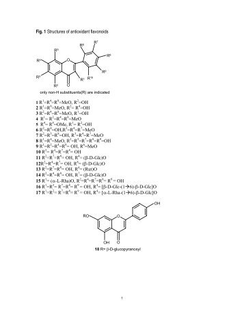 Fig. 1 Structures of antioxidant flavonoids =R =R =MeO, R =OH 2 R ...