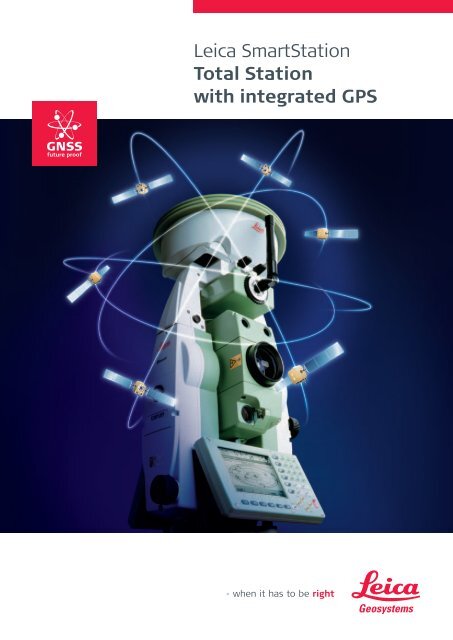 Leica SmartStation Total Station with integrated GPS - Geotech