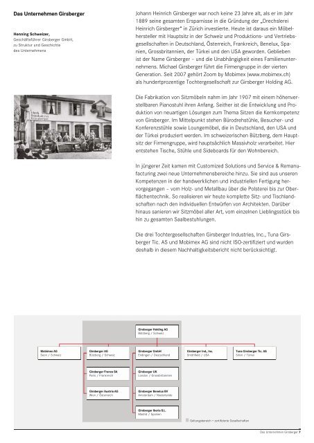 Geschäftsbericht 2010 zur Nachhaltigkeit nach den ... - Girsberger