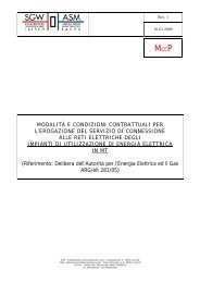 MccP - modalità e condizioni contrattuali per l'erogazione