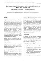 The Comparison of Microstructure and Mechanical Properties of