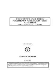 Incorporating Stakeholder Perceptions in Participatory Forest