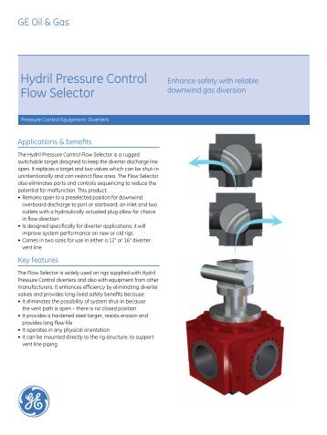 Hydril Pressure Control Flow Selector / PDF 114kb - GE Energy