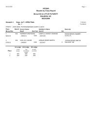 NCQHA Results by Class Report Show #10 A LITTLE FUTURITY ...