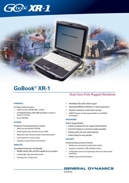 GoBook® XR-1 - General Dynamics Itronix