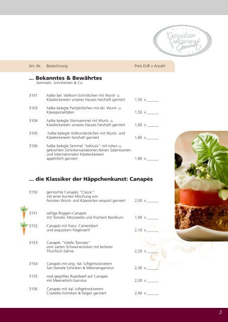 Fingerfood - Geydan-Gnamm