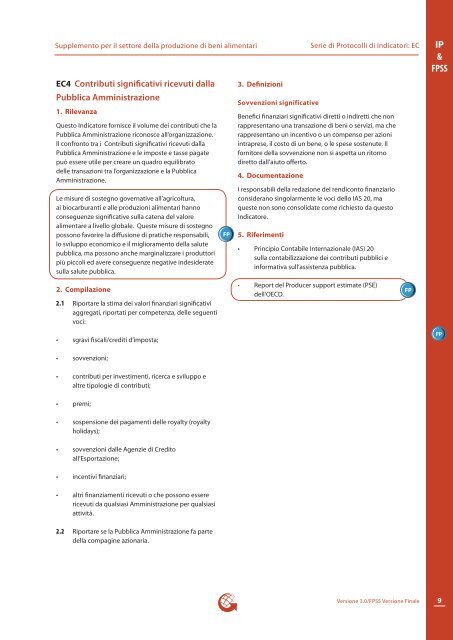 Serie di Protocolli di indicatori: Economica (EC) - Global Reporting ...