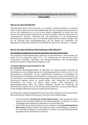 Glossar A_Z_Querschnittsziel Gleichstellung - Gem-esf-bw.de