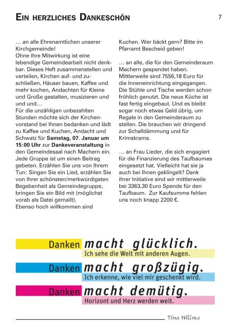 Kirchenblatt Dezember 2011 / Januar 2012 Nr. 24 - Gemeinde ...
