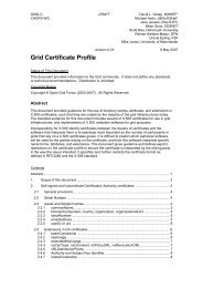 Grid Certificate Profile - Open Grid Forum