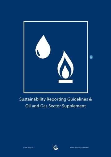 Oil and Gas Sector Supplement - Global Reporting Initiative