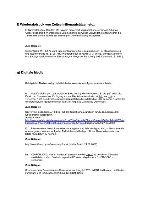 Zitieranleitung - Geographisches Institut der Universität Bonn