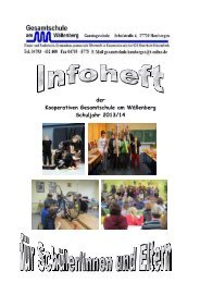 Infoheft 2013 - Gesamtschule am Wällenberg