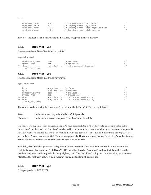 GARMIN GPS Interface Specification