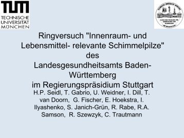 "Innenraum - und lebensmittelrelevante Schimmelpilze" (PDF; 402 KB)